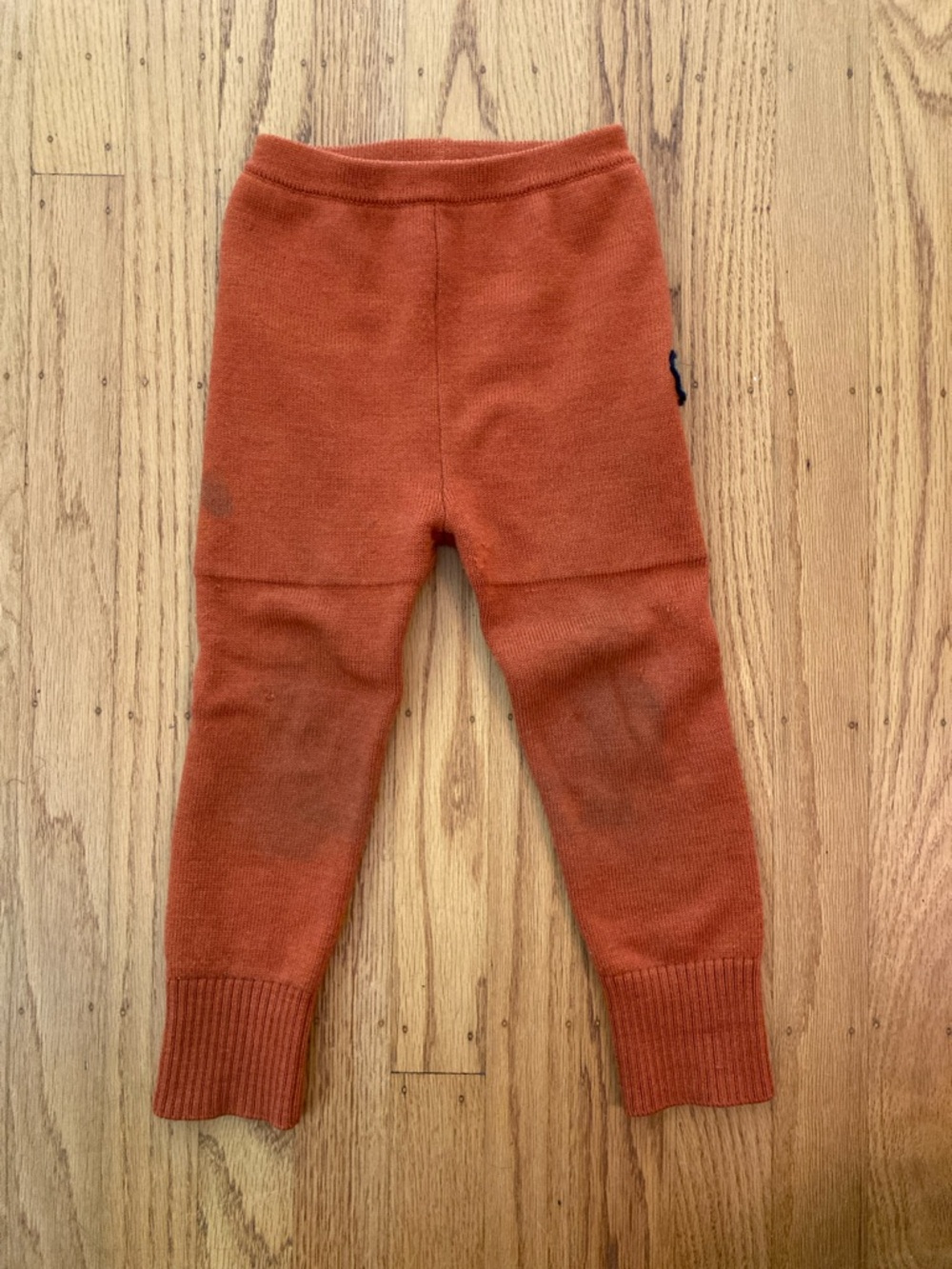 Toddler Rust Knit Leggings with Doubled seat